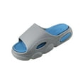 thumbnail image 1 of Shower Slippers Men Open Toe Sandals Summer Casual Shoes Sturdy Quick Drying Grey 40 41, 1 of 10