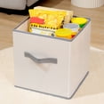thumbnail image 4 of Foldable Storage Box - No Lid, Moistureproof, Collapsible Cube Shape Clothes Organizer Case, Daily Use, 4 of 8