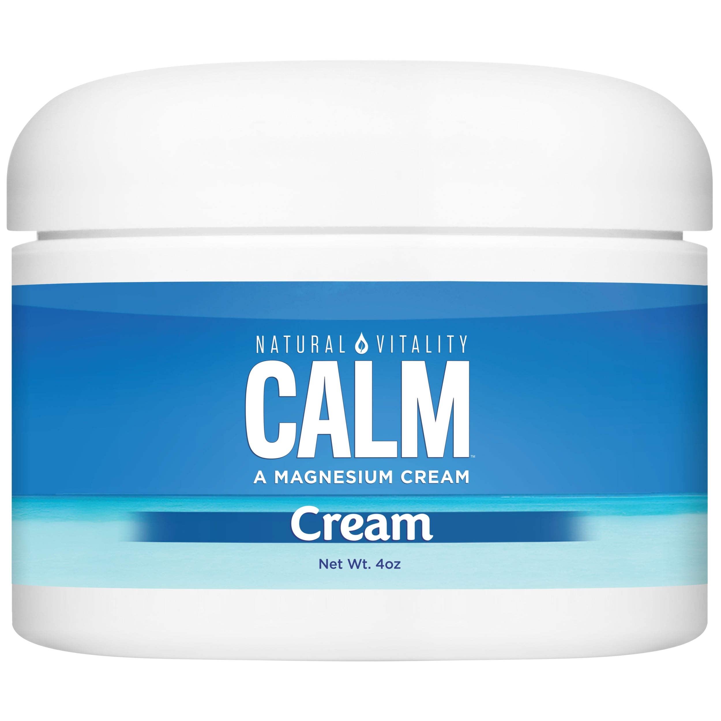Natural Vitality CALM, Magnesium Cream, Paraben Free, 4 Ounces (Package