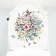 thumbnail image 5 of Flores y colibrí mariposa baño tapa del asiento del inodoro calcomanías pegatinas PVC pegatina extraíble autoadhesivo baño decoración arte, 5 of 5