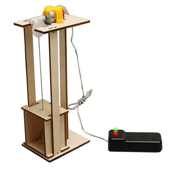 Elevator Building Toy Educational Stem Toy Electric Lift Model Sciences Project for Boys and Girls