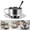 Silver(6.09oz), variant on 1 Set Stainless Steel Coffee Cup Set,Nsulated Coffee Cup Set Double Walled Mugs Milk Tea with Spoon Saucer,Espresso Coffee Mugs with Spoon and Saucer,(6.06Oz)
