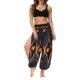 thumbnail image 2 of Txlixc Pantalones de entrenamiento para mujer, estampado digital bohemio, pantalones de yoga sueltos con lado dividido Txlixc Estilo de ocio, 2 of 9