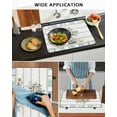 thumbnail image 6 of nqOlkjepod Large Induction Cooktop Protector Mat 31"x24", Green Eucalyptus Stove Top Covers for Electric Stove, Botanical Floral Starfish in Vase Stove Burner Cover Mats, Glass Top Stove Cover, 6 of 8