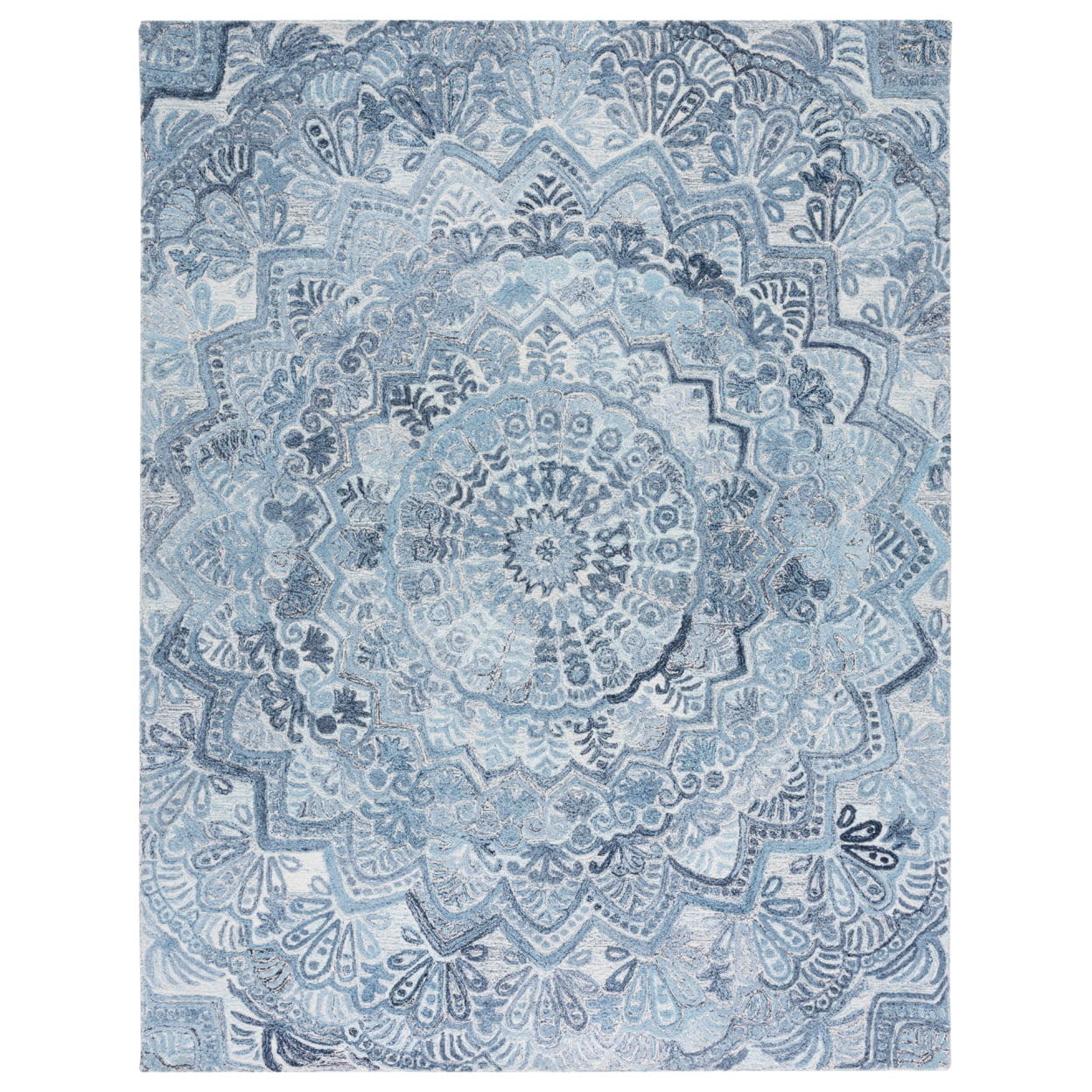 SAFAVIEH Marquee Georgiana Floral Area Rug, Blue/Ivory, 9' x 12'