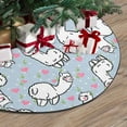 thumbnail image 3 of FMSHPON Cute Alpaca Llama Xmas Christmas Tree Skirt Stand Mat for Holiday Party Decoration Indoor Outdoor 48 inches, 3 of 3