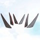 thumbnail image 5 of 6PCS Universal PP Surface Car Bumper Front Lip Splitter Wrap Angle Spoiler Pala (Negro), 5 of 7