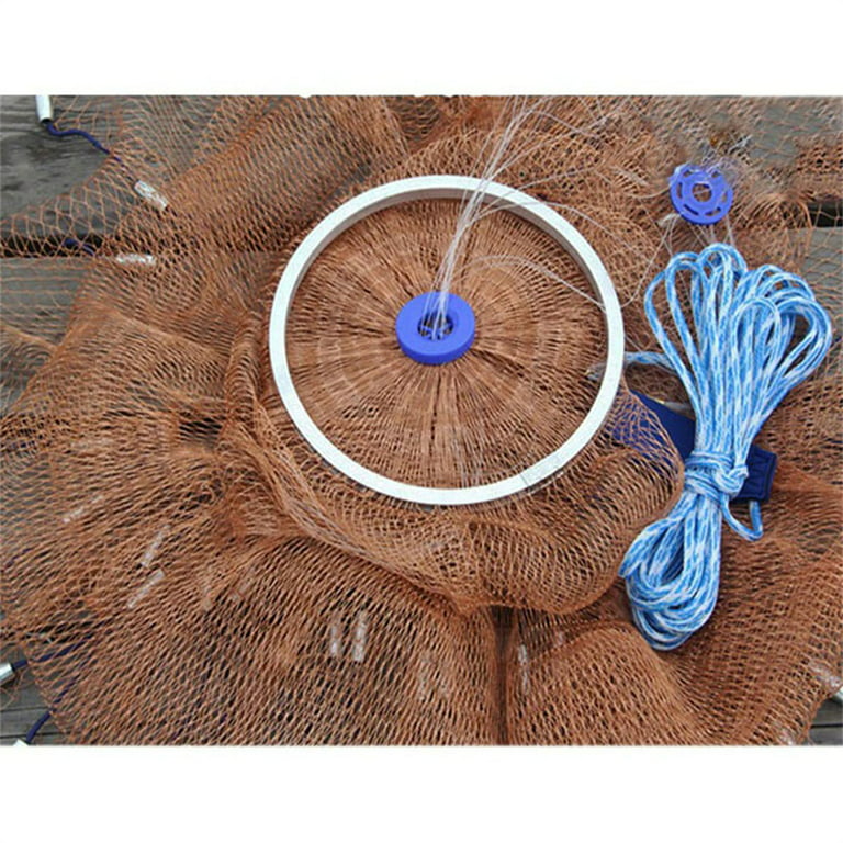 unbranded Aluminium Ring Cast Net Portable American Style Strong Bearing  Capacity Anti-rust Professional Outside Fishing Casting Nets Type 420 