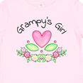 thumbnail image 4 of Inktastic Grampy's Girl Heart Flowers Girls Baby T-Shirt, 4 of 5