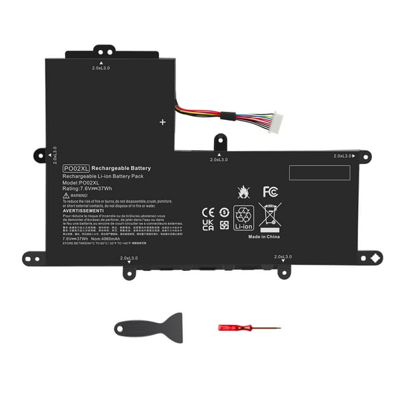 PO02XL 824560-005 Laptop Battery for HP Stream 11-R 11-R014WM 11-R010NR 11-Y 11-AH 11-AK 11-AH011WM Series P002XL 823908-1C1 824536-850 HSTNN-IB7G HSTNN-DB7G 823908-2C1 TPN-Q166