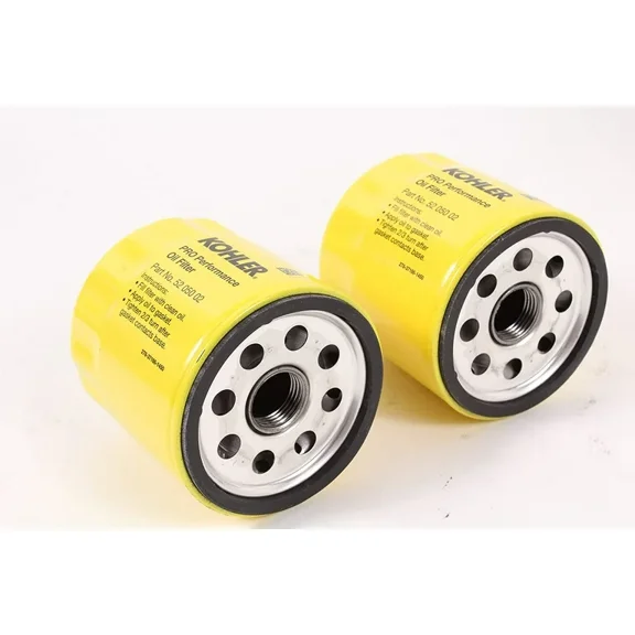Genuine Kohler 52 050 02-S Pro Performance Oil Filter 2 pack - Yellow Filter