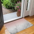thumbnail image 2 of Pink Glitter White Marble Pattern Door Rugs,Washable Non Slip Door Mats Indoor,Decorative Door Mats,Entry Mat Indoor for Entrance,Bedroom,Kitchen,Bathroom,17"x30", 2 of 6