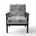 thumbnail image 3 of Designart "Multicolor Floral Paisley" Upholstered Patterned Accent Chair and Arm Chair, 3 of 5