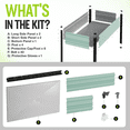 thumbnail image 5 of WORKPRO 48x24x32in Outdoor Galvanized Raised Garden Bed with Legs-Light Green, 5 of 10