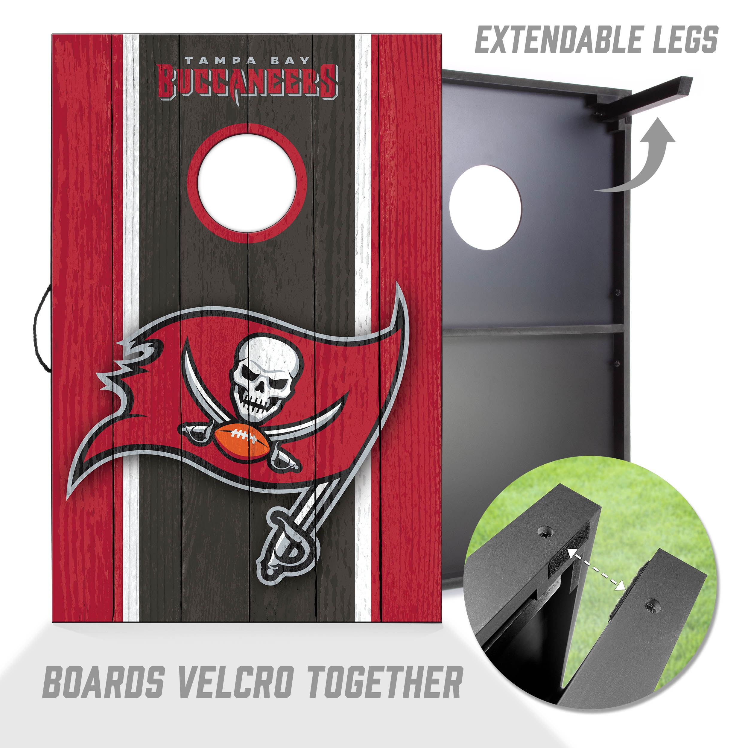 Tampa Bay Buccaneers 2x3 MDF Cornhole Game Set
