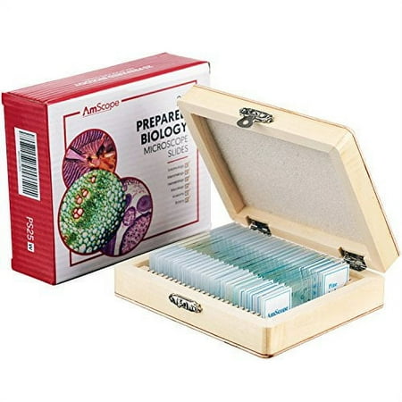 25pc Prepared Glass Microscope Slides in Wood Case with Plant  Fungus  Insect and Mammal Specimens price history on PriceWatchPro