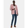 thumbnail image 5 of Time and Tru Women's Chenille Cardigan Sweater, Midweight, Sizes XS-XXXL, 5 of 5