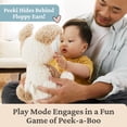 thumbnail image 2 of Baby GUND Peeki the Puppy Animated Plush, Singing Stuffed Animal, Sensory Toy for Babies and Toddlers, Plays Peek-a-Boo and Sings, Brown/Cream, 12”, 2 of 7