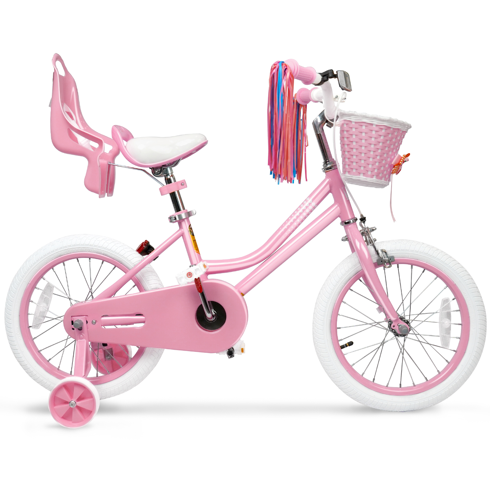 XJD 16" Girls' Bike with Doll Seat and Basket photo 7