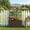 Brown, variant on Barara King 49 Inch Raised Garden Bed with Climbing Trellis and Wicker Planter Box, Outdoor Combined Planting Box for Yard Patio Flower Vegetable, Brown