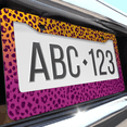 thumbnail image 6 of 1 Pcs Leopard Print License Plate Frame, License Plate Cover for Car Decorative Parts, Aluminum License Plate Bracket Holder Rust-Proof Weather-Proof for US Standard Car, 6 of 9