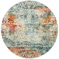 thumbnail image 5 of SAFAVIEH Luxor Joshua Abstract Distressed Area Rug, Ivory/Blue, 8' x 10', 5 of 5