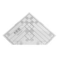 thumbnail image 1 of Grids Quilt Ruler, Increase Efficiency Household Sewing Ruler Acrylic Reusable Precise Scale  For DIY Sewing Accessories, 1 of 8