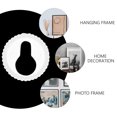thumbnail image 3 of OULII 50Pcs Plastic Keyhole Mounting Brackets for Picture Frame Hanging Suitable for Home Decor, 3 of 8
