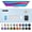 Baby Blue, variant on Leather Desk Pad Protector, Mouse Pad, Office Desk Mat, Non-Slip PU Leather Desk Blotter, Laptop Desk Pad, Waterproof Desk Writing Pad for Office and Home (31.5" x 15.7")