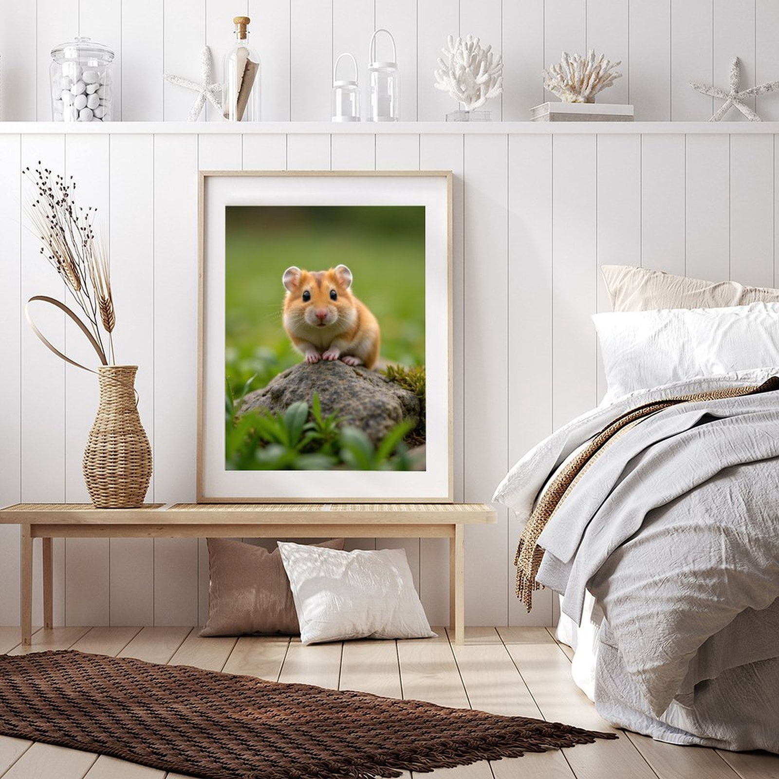 Diamond Art Kit for Adults, Small Animal On Rock Nature Scene Diamond Painting for Adults Beginners, 5D DIY Diamond Art Painting Kits, Colorful Diamond Painting Craft for Home Decor 12x16