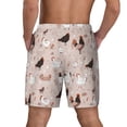 thumbnail image 4 of Uemuo Funny Chicken Pattern Mens Swim Trunks Quick Dry Board Shorts with Mesh Lining, Stretch Beach Shorts Quick Dry No-Chafing Board Shorts-Small, 4 of 9