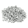 thumbnail image 1 of 110 Pcs M3 Silver Tone Aluminum Alloy Car Auto Flat Head Rivet Nut Threaded Insert, 1 of 6