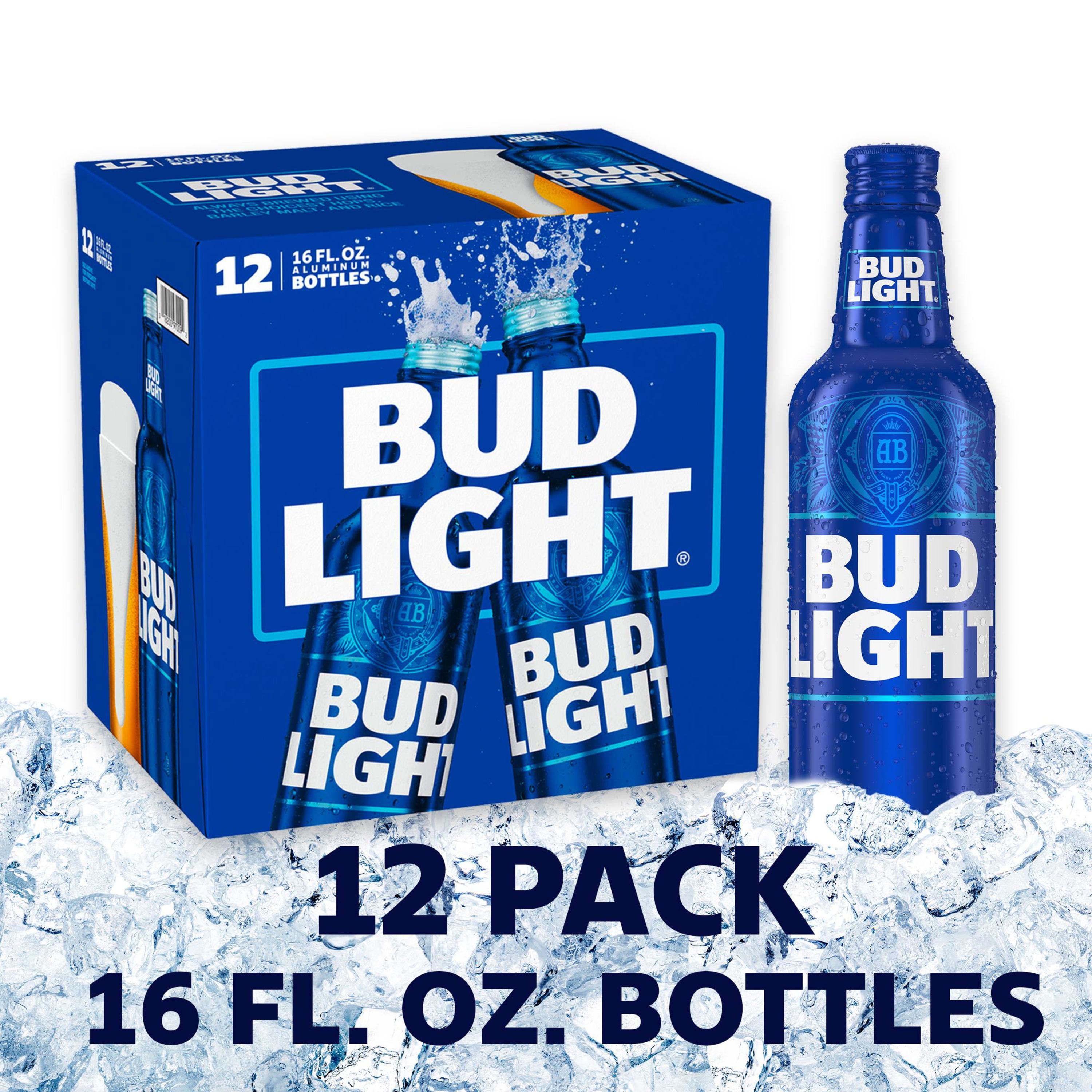 Bud Light Beer, 12 Pack Beer, 16 FL OZ Bottles