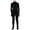 Black, variant on Unisex Full Body Jumpsuit Stretch Bodysuit Turtleneck Zentai Suit for Party and Stage Performance