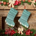 thumbnail image 6 of Lsque Wood Grain Pattern 18 Inch Christmas Stockings, Festive Holiday Stocking for Christmas Decorations Holiday Decor, 6 of 8
