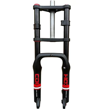 DONSP1986 20*4.0" Fat Tire Fork, Bike Air Suspension Fork Double Shoulder 9mm QR Disc Brake for E-Bike