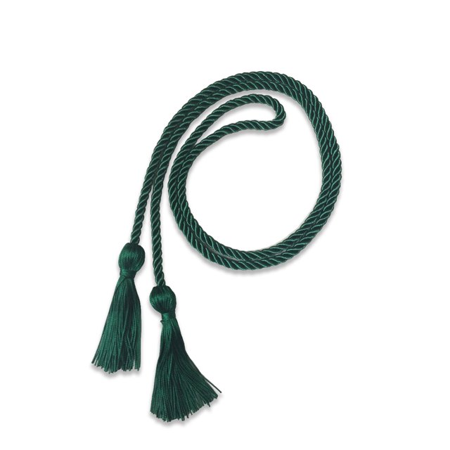 Qarigey Cuerda de honor Hilo de poliéster Combinación perfecta Fácil de usar Elegante Delicado colgante Oreja Cordón de graduación Cuerda duradera Accesorios de disfraces Verde Qarigey AP009633-04