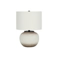 thumbnail image 2 of Table Lamp Lighting, 21"h, Table Lamp, Cream Ceramic, Ivory / Cream Shade, Modern,LED Lamp, 2 of 7