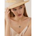 thumbnail image 2 of TANGPOET Tahitian Black Pearl Crown Valentines Necklace For Women,925 Silver Saltwater Pearl Jewelry, Gift For Friend Mother Wife, 2 of 5