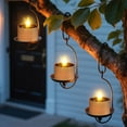 thumbnail image 3 of Solar Tea Lights Outdoor - 10 Pack Waterproof Rechargeable Dusk to Dawn Outdoor Lighting Flameless Flicker Reusable LED Solar Candles for L, 3 of 7