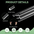 thumbnail image 2 of Uxcell 6-Pack Acrylic Square Rods, 9.8 x 0.16 Inch/ 250 x 4 mm Clear Acrylic Dowel Rods Sticks Plastic Sticks Strip for DIY Crafts Lighting Gardening Decorations, 2 of 7