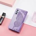 thumbnail image 2 of for Samsung Galaxy A54 5G Wallet Case for Women Girls, Shiny Butterfly Flower PU Leather Cover with Card Slot Holder Flip Phone Case for Samsung Galaxy A54 5G Rhinestone Purple, 2 of 18