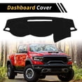 thumbnail image 3 of Cubierta de tablero Unique Bargains para Mitsubishi Triton L200 2015-2020, alfombrilla de tablero gruesa antideslizante, cubierta de consola central de poliéster, alfombrilla de tablero negra, 3 of 6
