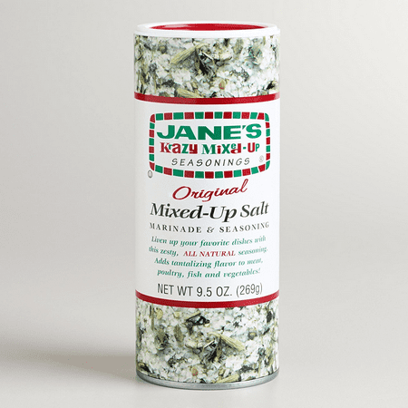 Jane s Krazy Mixed-Up Seasonings Original All Natural Mixed-Up Salt  9.5 oz [Pack of 12]