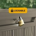 thumbnail image 3 of 80 Gallon Resin Deck Box, Lockable Patio Outdoor Storage Box for Furniture, Garden Tools and Tools Storage, Waterproof Outside Storage Boxes - Grey, 3 of 6