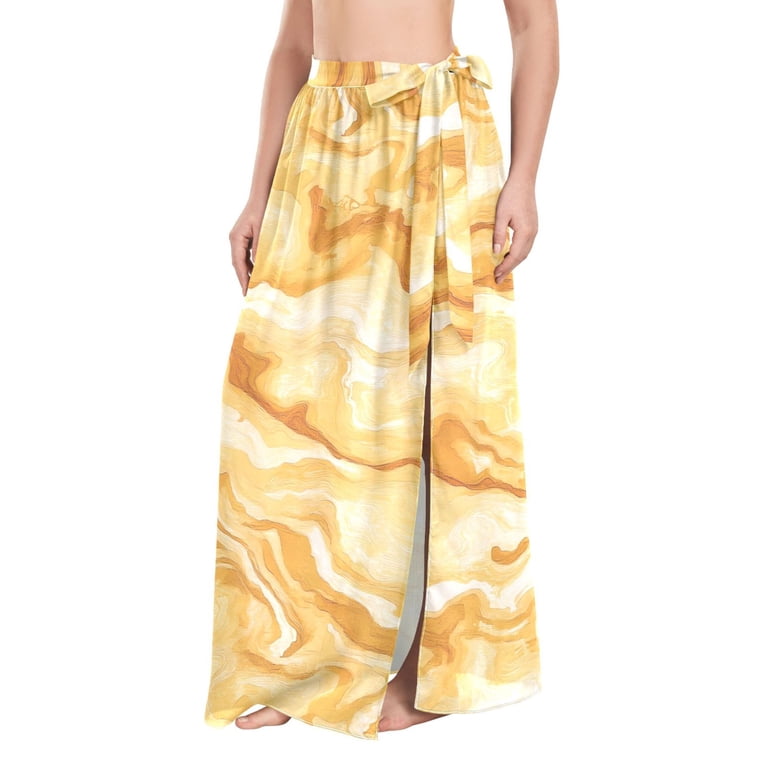maxi sun dresses for the beach Fuchsia Swim Cover-Up Plus – Lightweight Sheer Chiffon Wrap – Sweet Roo Bou