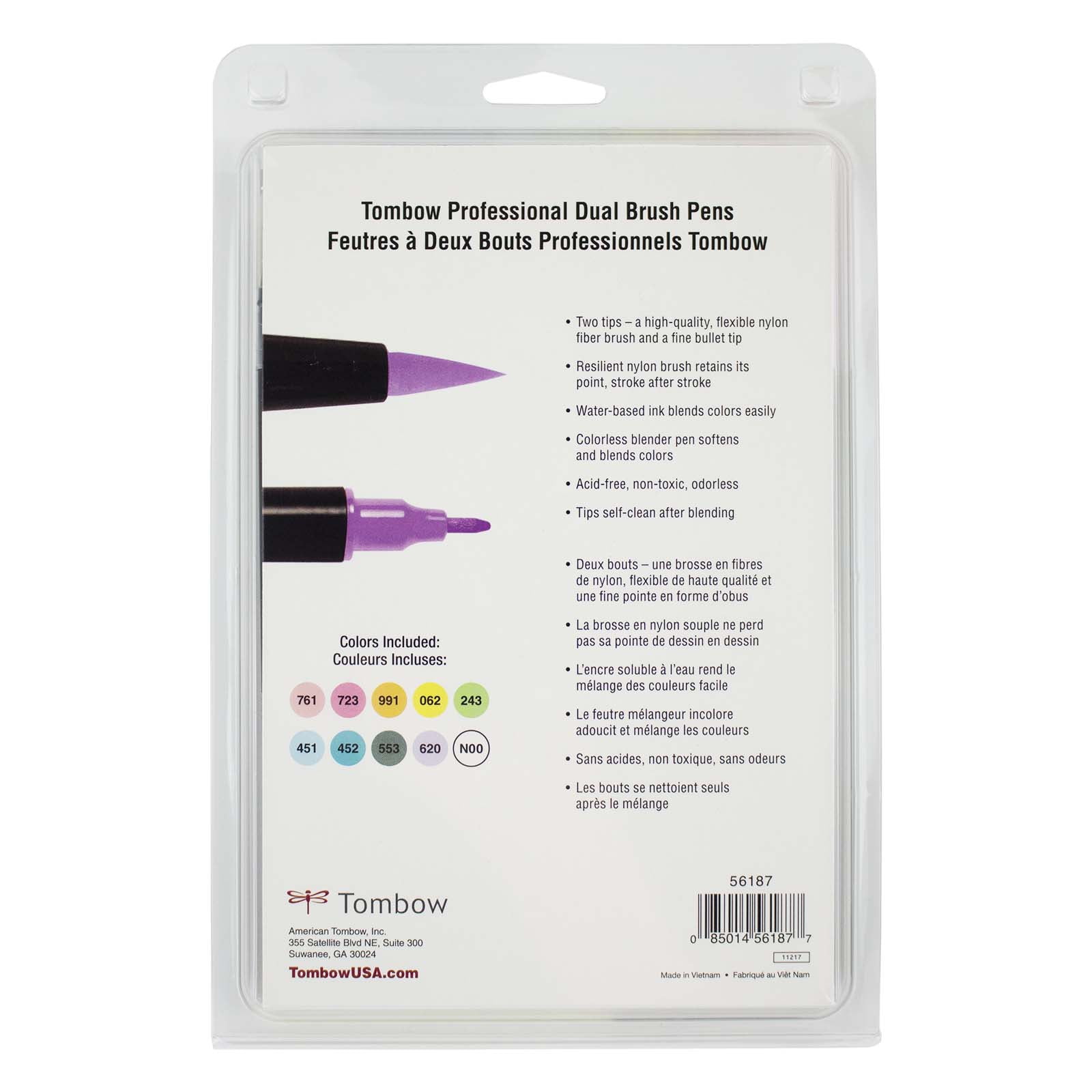 Tombow Pastel Dual Brush Pens, 9 Packs: 10 ct. (90 total)