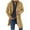 42Khaki, variant on guisaled Trench Coat Men Waterproof Stand Collar Single Breasted Long Pea Coats Solid Casual Wool Blend Windbreaker Jackets with Pockets
