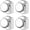 Polished Chrome, variant on Door Knobs Interior, Classic Decorative Antique Brass Passage Door Knob Perfect for Bedroom or Bathroom Doors, Durable Stylish Hardware for Indoor Use- 1 Pack