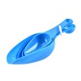 thumbnail image 1 of Bewildely Juego de tazas y cucharas medidoras de plástico, 2 cabezales, herramienta para hornear leche y harina, 4 Uds. Cocina y Comedor Azul, 1 of 6